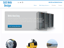 Tablet Screenshot of djswebdesign.com